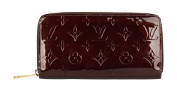 Louis Vuitton Zippy Wallet Vernis, Patent, Burgundy, CA4120, 2*